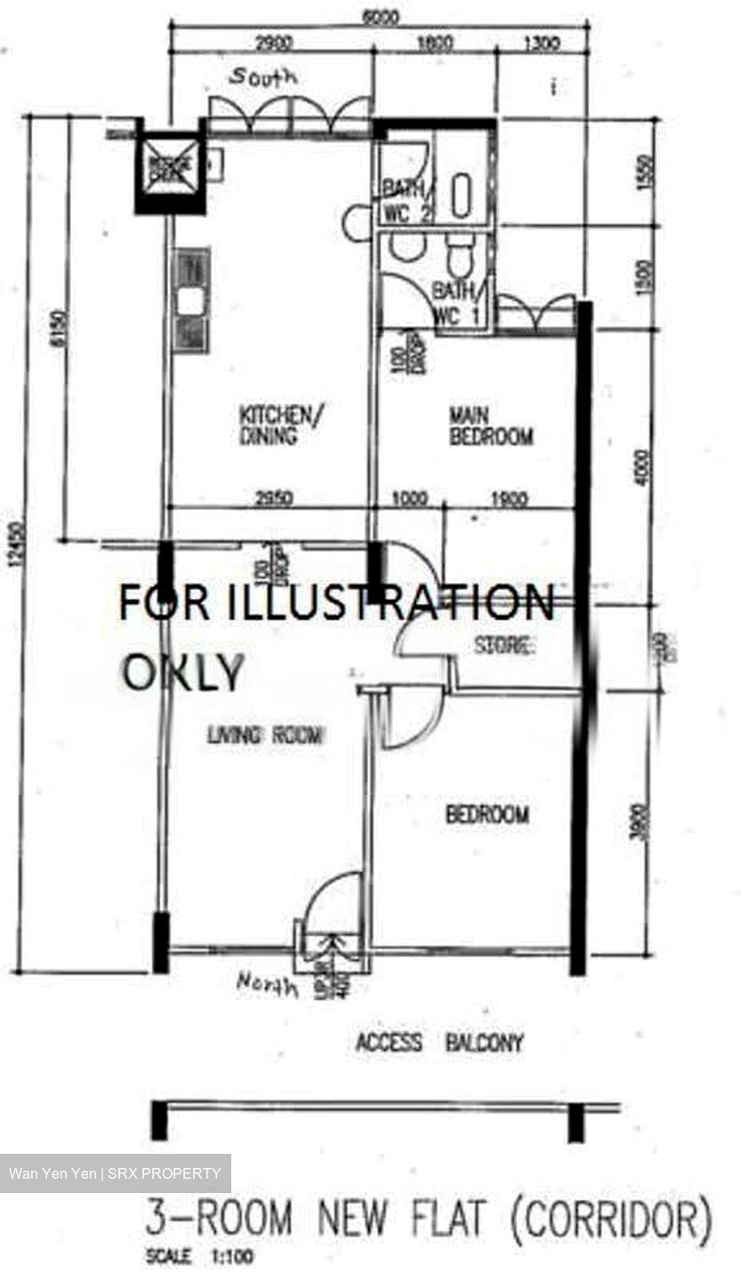 Blk 554 Kaki Bukit Green (Bedok), HDB 3 Rooms #623609831